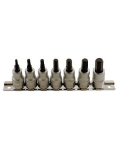 Hex Socket Bit Set 3/8"D 7pc