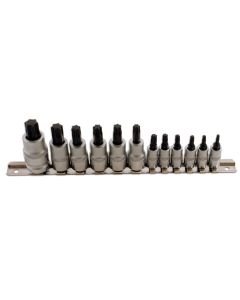 Short Star Socket Bit Set 1/4"D, 3/8"D, 1/2"D 12pc