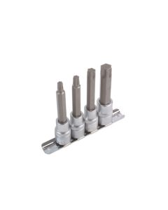 Long Star Socket Bit Set 1/2"D 4pc
