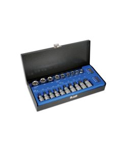 Star Socket & Bit Set 3/8"D, 1/2"D 27pc