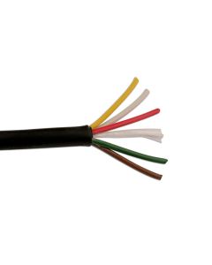 Black 5 Core Auto Cable  8.75A 30m