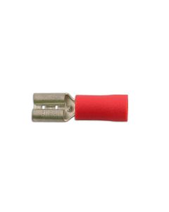 Red Female Push-On 4.8mm 100pc