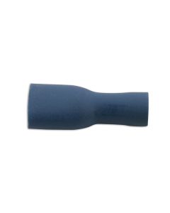 Blue Female Fully Ins. Push-On 4.8mm 100pc