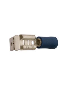 Blue Piggyback Terminal  6.3mm 100pc