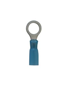 Blue Heat Shrink Ring Terminal 8.4mm 25pc