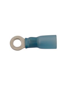 Blue Heat Shrink Ring Terminal 4.0mm 25pc