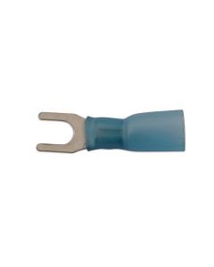 Blue Heat Shrink Fork Terminal 5.0mm 25pc