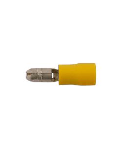 Yellow Male Bullet Terminal 5.0mm 100pc