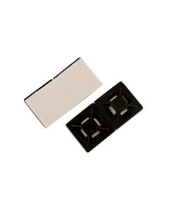 Black Cable Tie Self-Adhesive Mounts 22mm 100pc