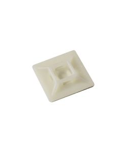 Natural Cable Tie Self-Adhesive Mounts 22mm 100pc