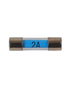Mini Glass Radio Fuses 2A, 100pc