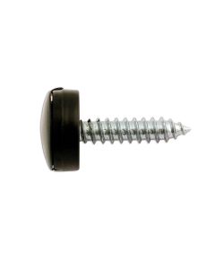 Number Plate Security Screws 6 x 20mm Black Cap 100pc
