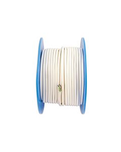 White 3 Core Mains Cable 10A 50m