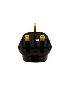 High Impact Black Plug Tops 13A 10pc