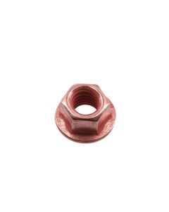 Copper Flashed Nut Flanged & Self Locking M8 x 1.25 x 12mm Hex 5pc