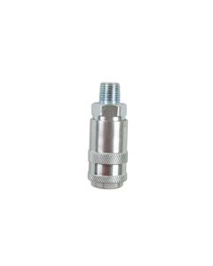 Fastflow Single Action Airline Coupling, Male 1/4" BSP 3pc