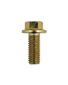 Flanged Bolt M6 x 1.0 x 40mm Zinc Yellow 100pc
