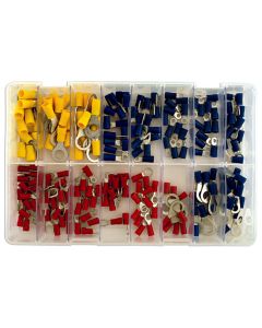 Assorted Ring & Fork Terminals Box - 200pc