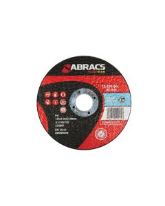 Abracs Flat Cutting Discs 125mm x 3.0mm 10pc