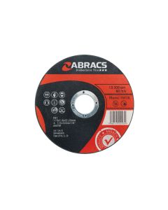 Abracs Extra Thin Flat Cutting Discs 115mm x 1.0mm 5pc