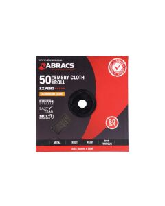 Abracs Emery Roll 50mm x 50m x P80 1pc
