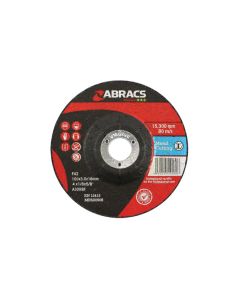 Abracs Metal Grinding Discs 100mm x 6.0mm 10pc