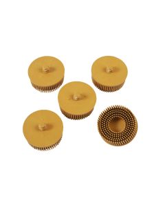 Abracs Quick Lock Bristle Brush 50mm x P80 Yellow 5pc