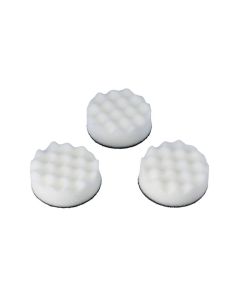 Cutting/Compounding Corrugated Velcro White Pad 3pc