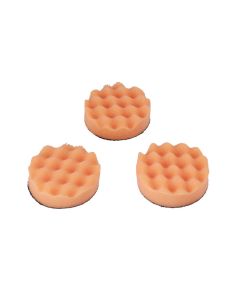 Polishing Corrugated Velcro Orange Pad 3pc