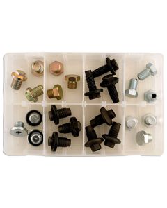 Sump Plug UK Assortment 24 plugs plus washers to suit