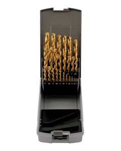 TiN Coated Drill Bit Set - 1mm - 13mm 25pc