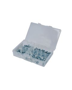 Assorted Zinc Plated Acme Screws 120pc