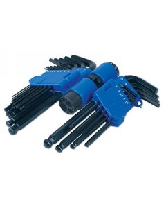Ball End Metric & Imperial Hex Key Set 22pc