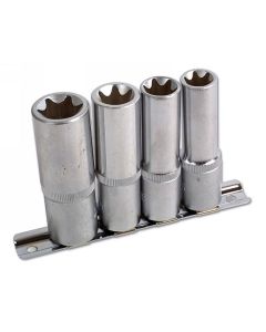 Deep Star Socket Set 1/2"D 4pc