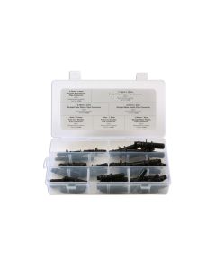 Straight Fuel Line Pipe Connectors Assortment 35pc