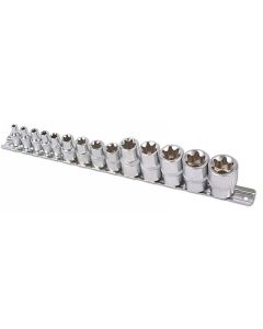 Star Socket Set 1/4"D, 3/8"D, 1/2"D 14pc
