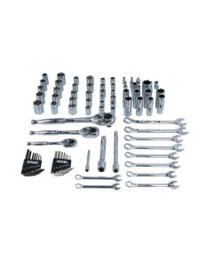 Socket and Spanner Set AF/Metric 1/4"D, 3/8"D, 1/2"D 89pc