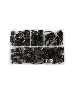 Assorted Nylon P Clips Box 160pc