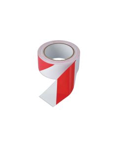 Red & White Barrier Tape 50mm x 33m Adhesive 1pc