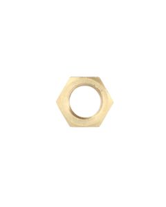 Brass Nut M10 x 1.5 x 17mm Hex 10pc