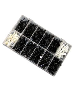 Assorted Plastic Trim Rivets 235pc