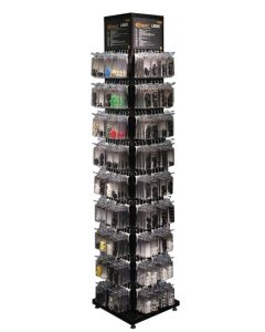 Trim Clip Tower Stand (Metal) c/w 484 Clam Packs & 12 Laser Tools