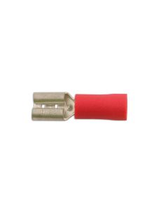 Red Female Push On Insulated Terminal 6.3mm 10pc