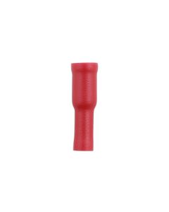 Red Female Bullet Terminal 4mm 10pc