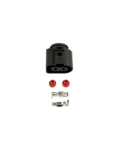 VW Electrical Female Connector 4.8mm 2 Pin Kit 25pc
