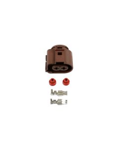 VW Electrical Female Connector 4.8mm 2 Pin Kit 25pc