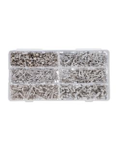 Assorted Non-Insulated Terminals - compatible with Volvo 1000pc