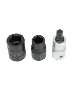 Pentagon Socket & Bit Set 3pc