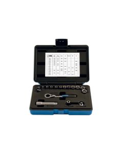 Alldrive Go Thru Socket Set 1/4"D 17pc