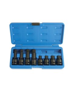 Impact Tamperproof Spline Socket Bit Set 1/2"D 8pc